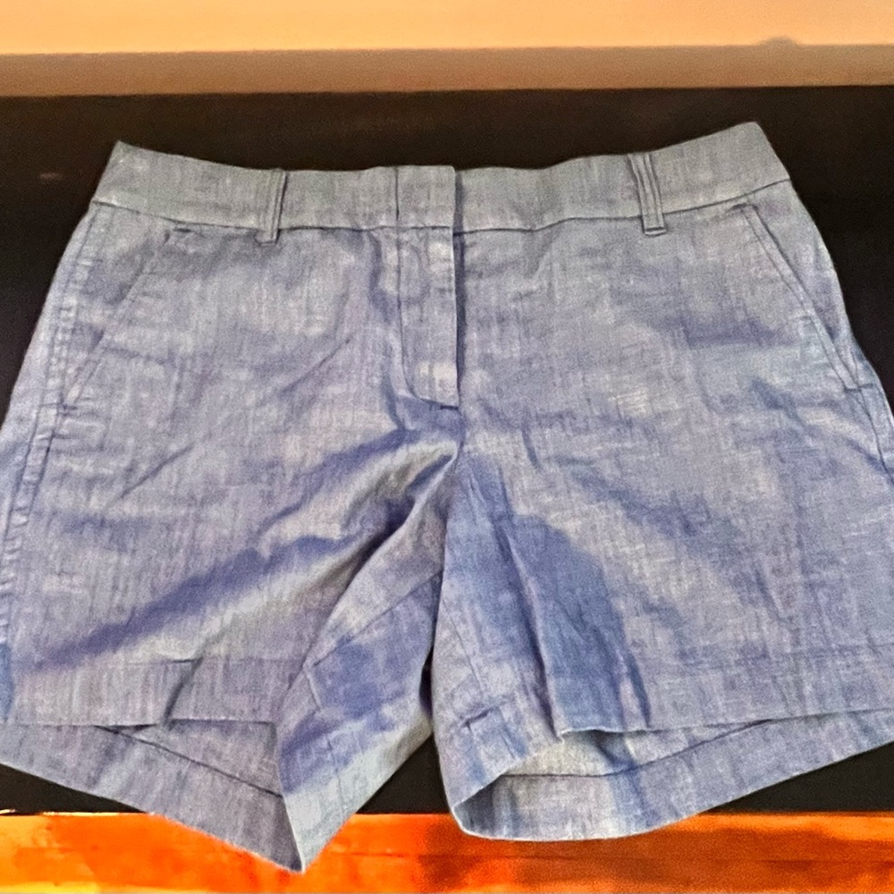 J. Crew Blue Bermuda Shorts Relaxed Fit Lightweight